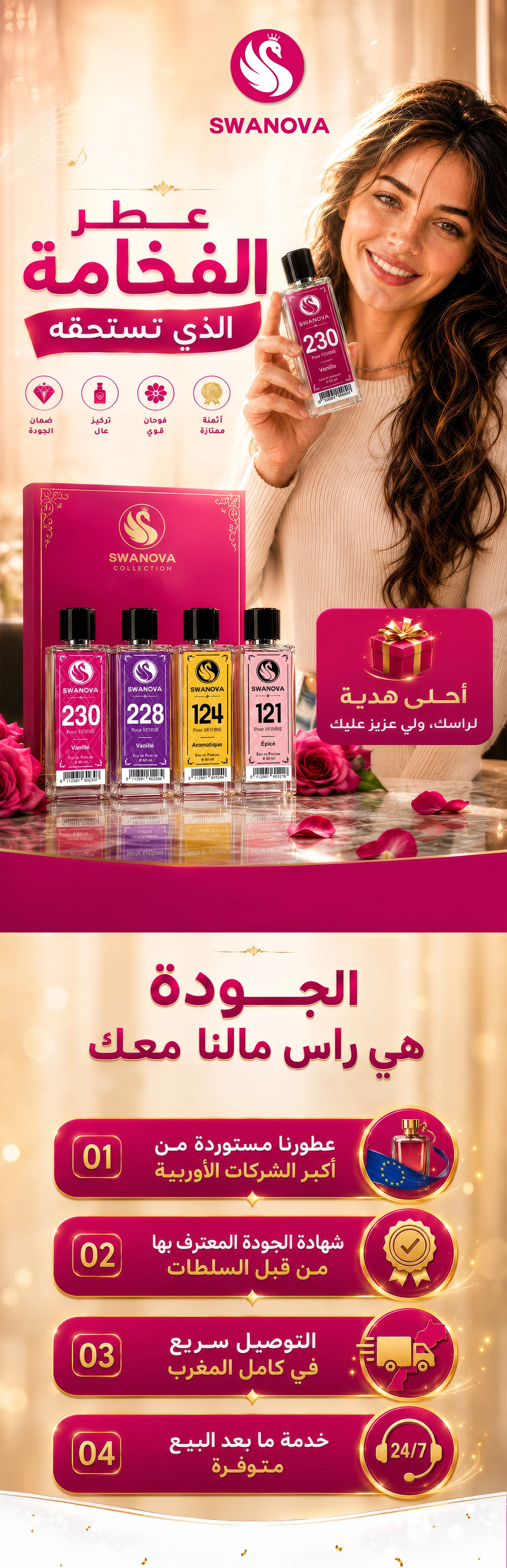 SWANOVA — عطر الفخامة الذي تستحقه